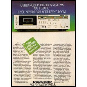 1981 Harman Kardon Cassette Tape Deck Stereo Vintage Print Ad Audiophile Photo